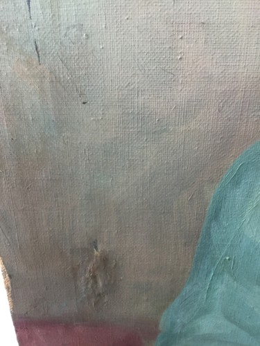 Enchanting Portrait of a Girl on canvas in most beautiful blue tones - Picture 7 of 12