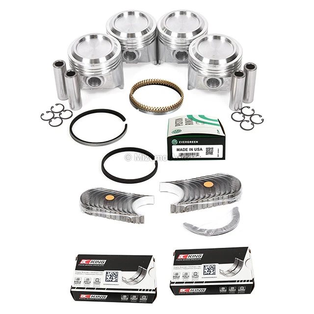 Full Gasket Set Pistons Bearings Fit 1982 Toyota Celica Pickup Corona 2.4L 22R - Image 3 of 4