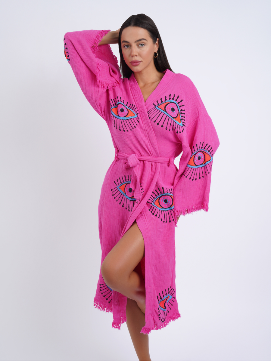 Handmade Evil Eye Festival Kimono - Beach Cover Up - Boho Robe - Dressing Gown | eBay Handmade Evil Eye Festival Kimono - Beach Cover Up - Boho Robe - Dressing Gown | eBay