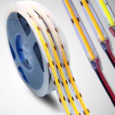 DC 5V Premium COB LED Strip High Density Chips Warm Natural White FCOB Lights 5M