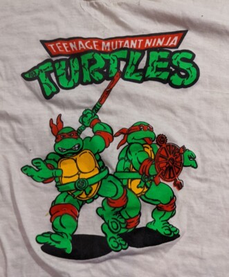 Vintage 1990 TMNT Shirt Teenage Mutant Ninja Turtles Wacky Action