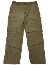Carhartt Original Dungaree Fit Carpenter Pants Mens 38x32 37x30 Brown B151 LBR