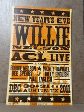 WILLIE NELSON NYE ACL Austin Texas 2011 Ltd Ed HATCH SHOW PRiNt POsTER