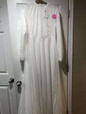 M Wedding White Tessetür Eloise Wedding Dress Size 42