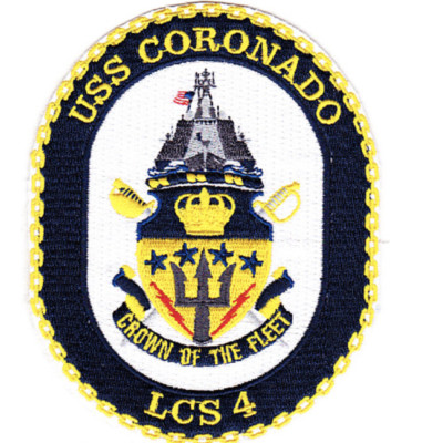 5'' NAVY USS CORONADO LCS-4 EMBROIDERED PATCH
