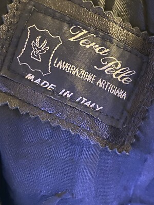 Vera Pelle Lavorazione Artigianale soft leather jacket M  display picture 3