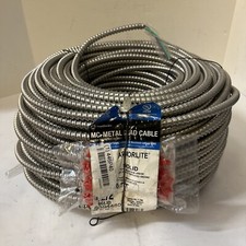 SOUTHWIRE 68944801 Armored Cbl,12/2 Solid 250 Ft
