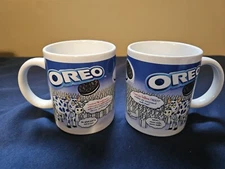 Nabisco Blue White Cow Oreo Cookie Ceramic Coffee Mug by Houston Harvest