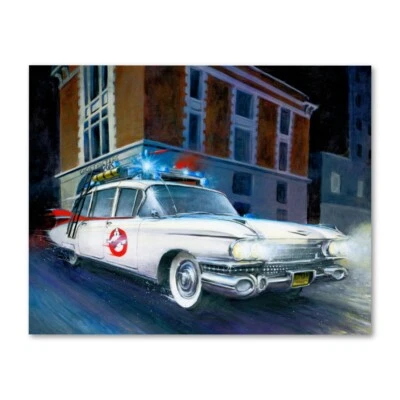 Signed GHOSTBUSTERS Ecto 1 1959 Cadillac Poster Print Wall Art 11x14 Unframed