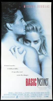 BASIC INSTINCT Original Daybill Movie Poster Michael Douglas Sharon Stone