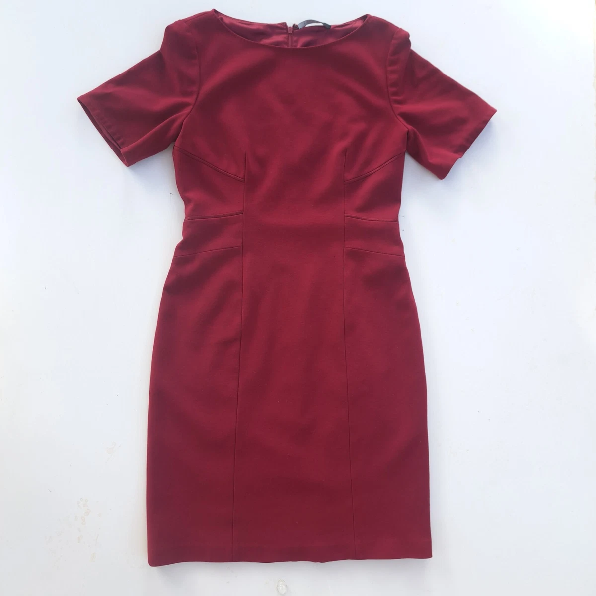 Tahari burgundy dress sales