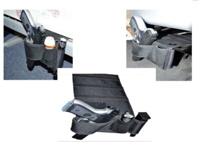 Explorer Adjustable Under Mattress Bedside Holster Car Seat Desk Closet Hand ...