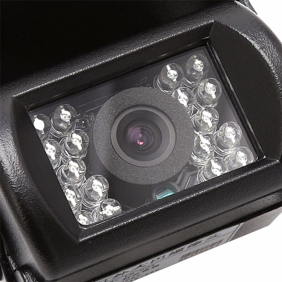 Cámara de visión trasera impermeable 170° gran angular camión autobús con 18 luces Foto 4 de 4