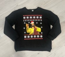 Ugly Christmas Holiday Sweater  Jesus Thumbs Up  Unisex Size Medium