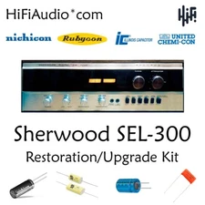 Sherwood  SEL-300 restoration recap repair service rebuild kit filter capacitor