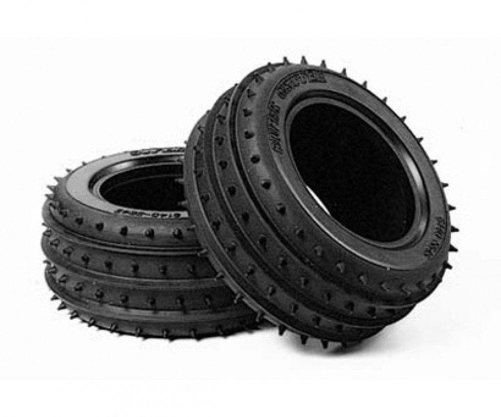 Tamiya 300050449 - Spike-Groove Tires Front.(2) Stad.Blitzer - New