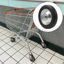 Replacement Tire for Hand Truck 6" D 0.5" Bore w/ Galvanized Iron Spoke