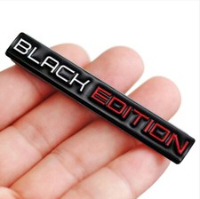 3d Black Edition Logo Emblem Badge Rear Tailgate Sticker Decals Car Accessories