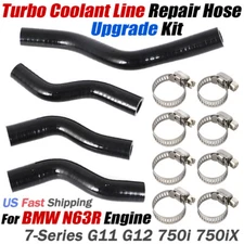 For BMW 7" s Turbo Coolant Line Repair Hose Kit Upgrade G11 G12 750i 750iX N63R