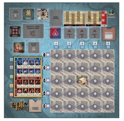 Tiny Epic: Crimes   Game Mat (EN) [Erweiterung]