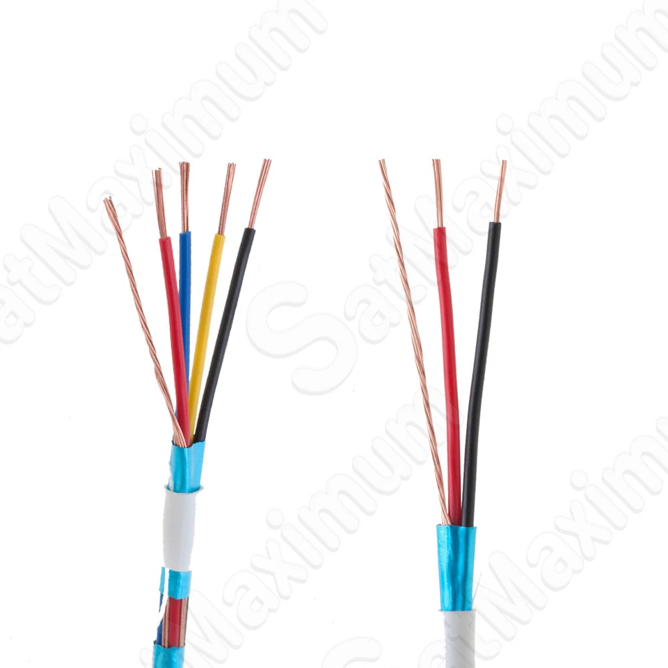 SHIELDED Security ALARM Cable Stranded / Solid Wire 18 22 AWG 500ft 1000ft WHITE - Image 2 of 4