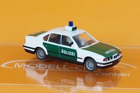 Wiking 086445 Bmw 525I Polizei Weiß/GrüN 1:87 Neu Modellauto