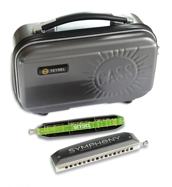 10% OFF SALE Seydel Symphony Chromatic 64 STAINLESS STEEL REED+Heated Case - Image 3 of 4