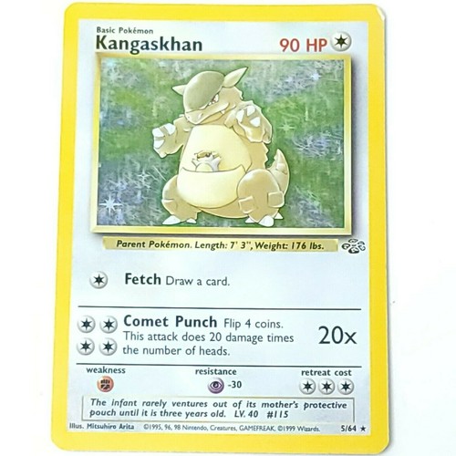 kangaskhan 1995 pokemon card Kangaskhan Pokemon Card Credit Card Credit Card Skin – Anime Town Creations