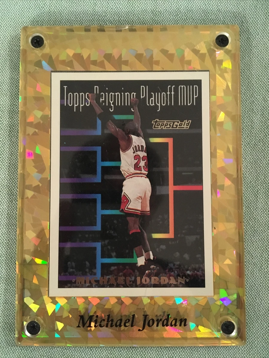 Michael Jordan Topps Gold Reigning Playoff MVP