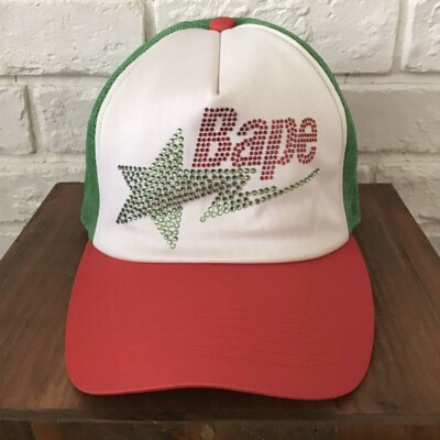 帽子 y2k a bathing ape star pattern cap red 帽子 y2k a bathing ape star pattern cap red A Bathing Ape Color