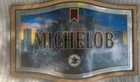 Vintage Michelob Beer Sign Light Chicago Skyline Sunset
