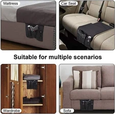 US Concealed Carry Under Car Seat Mattress Bedside Pistol Gun Holster Mag Holder