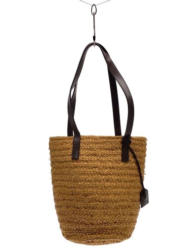 YVES Saint Laurent Tote Bag Pannier Beige 579518 Used