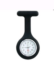 Silicone Colorful Nurse Watch Doctor Clip-on Brooch Pocket Quartz Fob Watches