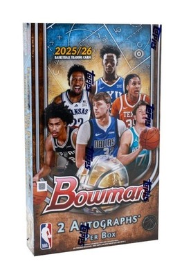 2025/26 BOWMAN BASKETBALL FACTORY SEALED HOBBY BOX (2 Autos/Box)
