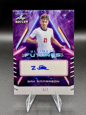 2022 Leaf Ultimate - Futures Autographs Zak Emmerson #F-ZE1 5/7
