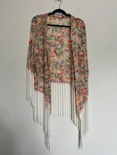 Urban Mist Kimono pfirsichfarben geblümt Vis...