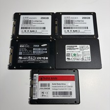 Lot of 5 256GB 2.5 Internal SSD Mixed Brands