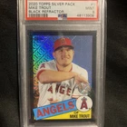 2020 Topps Silver Pack Mike Trout Black Refractor /199 PSA 9