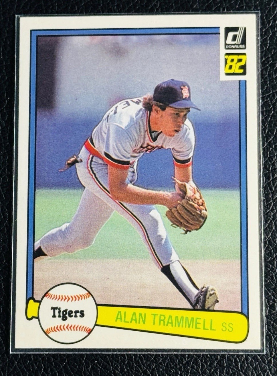 ‼️STELLAR VINTAGE‼️1982 Donruss Alan Trammell #76 Detroit Tigers ICON MLB HOF