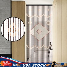 Bead Curtain, String Door Curtains Beaded Wooden Curtain 31 Line For Doorway