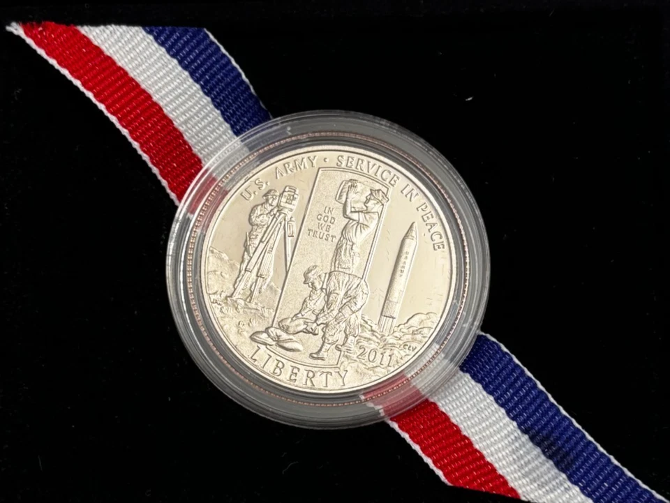 2011 United States Army Commemorative Proof CLAD Half Dollar Coin with OGP & COA - Image 2 of 3