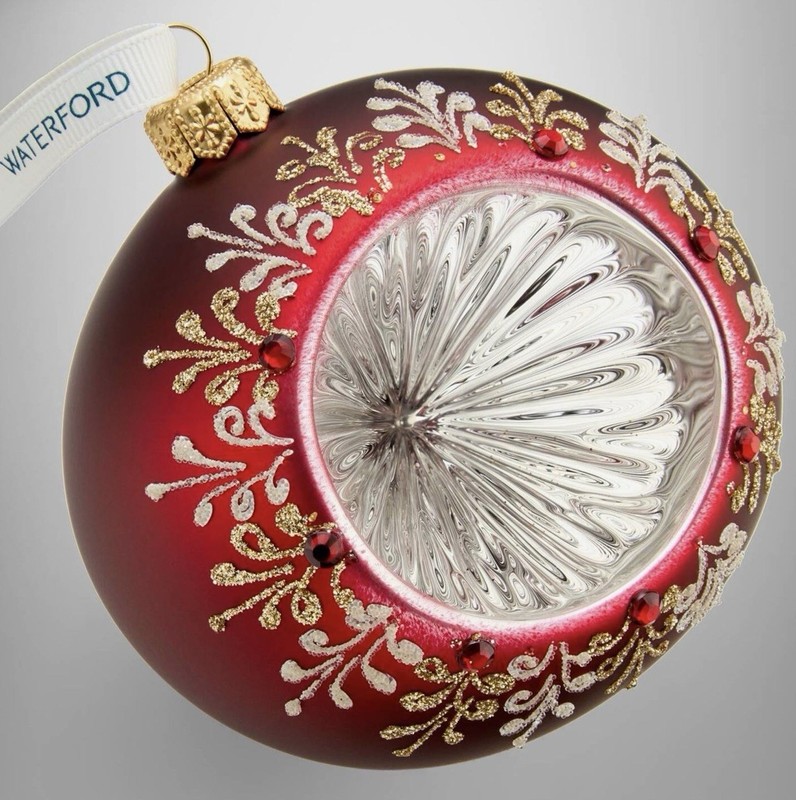 Waterford Holiday Heirlooms Ember Laurel Ornament-#1080344