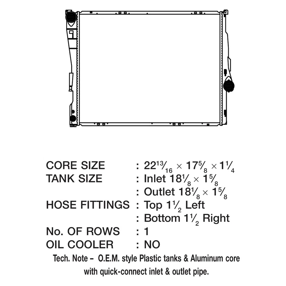 For BMW Z4 2003-2008 CSF 3709 Engine Coolant Radiator Foto 2 de 2