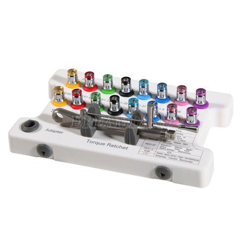Kit protesi impianto universale dentale chiave dinamometrica cacciaviti set rimozione - Foto 7 di 46