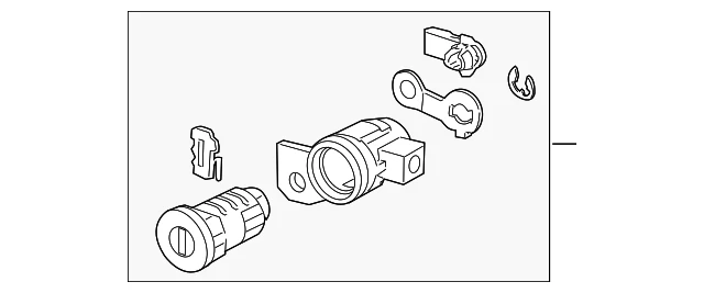 Cilindro de bloqueo de puerta delantera lado conductor GM 89022371 genuino Foto 2 de 3