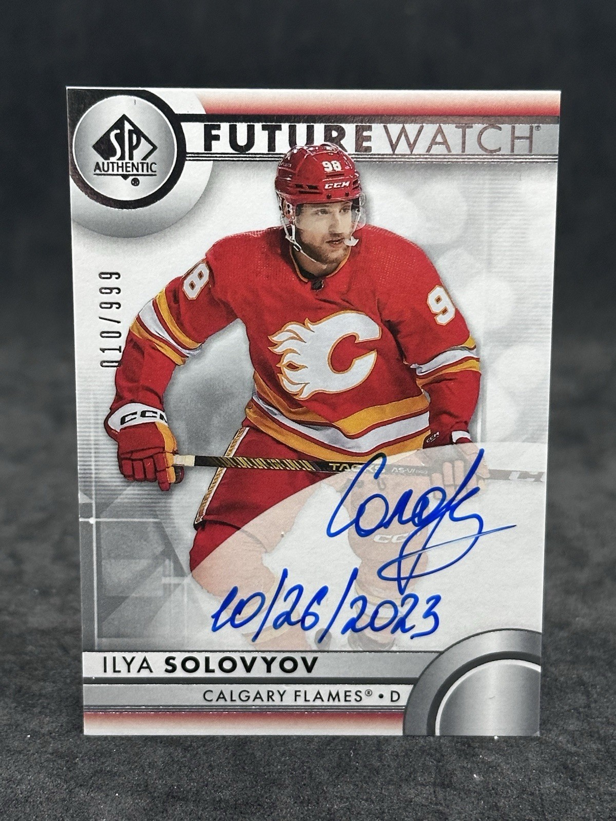 2023-24 Ilya Solovyov Future Watch Inscribed Auto /50 SP Authentic RC