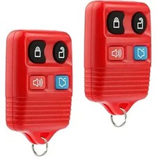 Key Fob Keyless Entry Remote fits Mustang Red , Set of 2