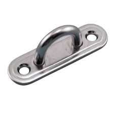 STAINLESS OBLONG PAD EYE 2-1/8", 304 SS
