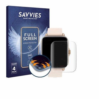 4x Full-Screen Schutz Folie für Akokie Smartwatch 1.7'' 3D Edge Display